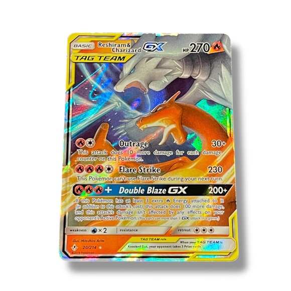 Pokemon Reshiram & Charizard GX – Japanese Tag Team All Stars Holo Card - Picture 1 of 4